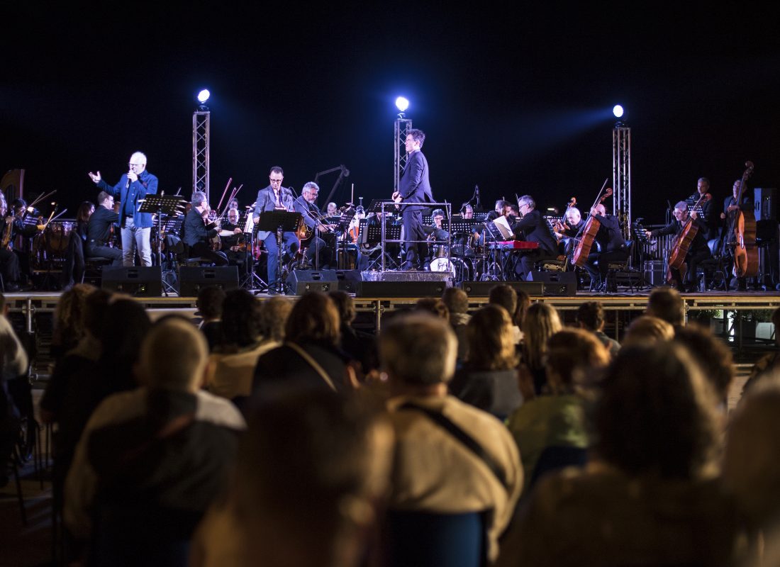 Concerto dell’Orchestra Sinfonica Metropolitana di Bari nel depuratore di Polignano a Mare